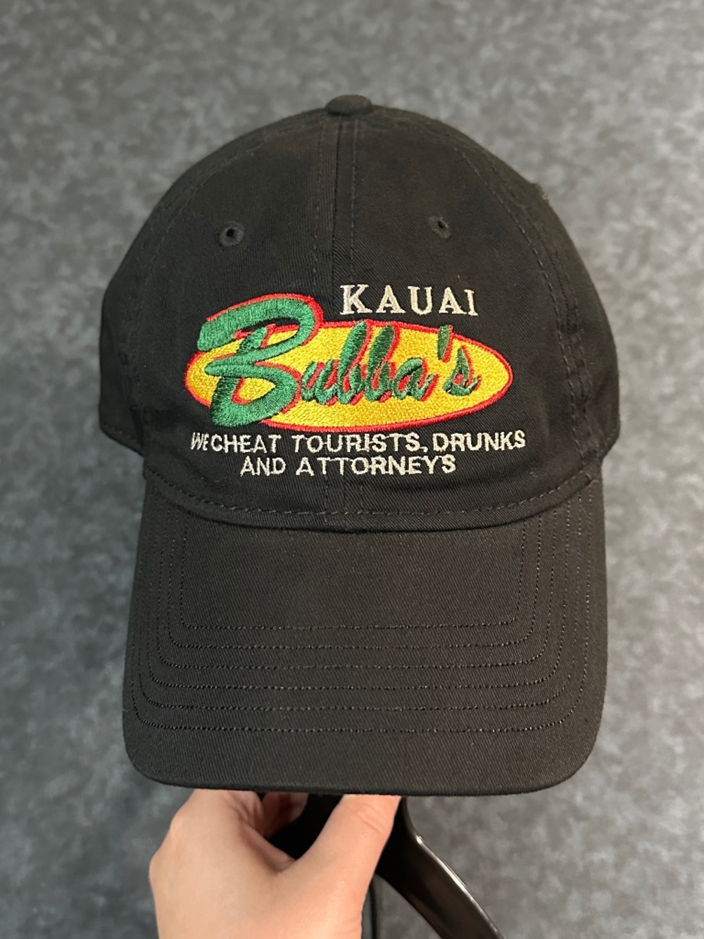Kauai Bubba's Ouray Sportswear Black Novelty Baseball Cap